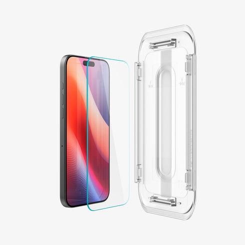 מגן מסך לסדרת אייפון 16 מבית Spigen GLAS.tR EZ Fit